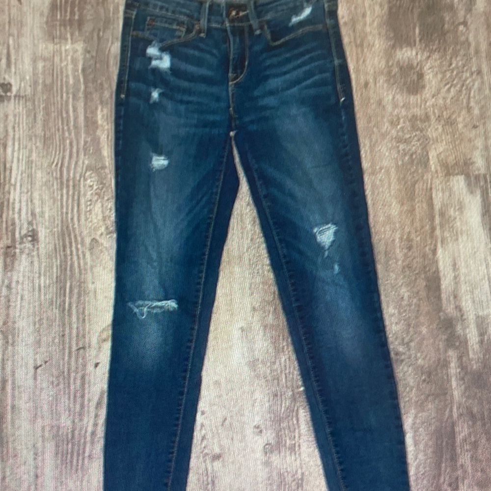 Denizen from Levi's Midnight Blue Skinny Distressed Jeans